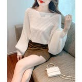 ドルマンニット リブニットトップス 秋冬 | Miniministore | 詳細画像7 