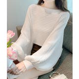 ドルマンニット リブニットトップス 秋冬 | Miniministore | 詳細画像8 