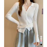 ニットトップス レディース Vネック長袖 | Miniministore | 詳細画像1