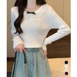 リブニットトップス レディース きれいめ | Miniministore | 詳細画像1 