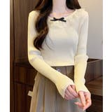 リブニットトップス レディース きれいめ | Miniministore | 詳細画像10 