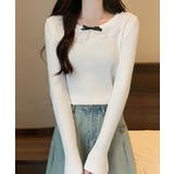 リブニットトップス レディース きれいめ | Miniministore | 詳細画像3 