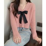 ニットカーディガン リボン付 秋冬羽織り | Miniministore | 詳細画像11