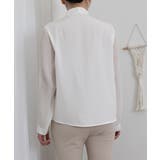 リボンタイブラウスプリーツシャツ 長袖 | Miniministore | 詳細画像8 