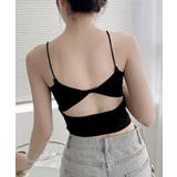 カップ付きキャミソール背中あきブラトップ | Miniministore | 詳細画像5 