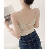 カップ付きキャミソール背中あきブラトップ | Miniministore | 詳細画像7 
