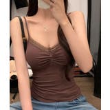 レース切替キャミソールパッド付きインナー | Miniministore | 詳細画像8