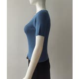 Vネックリブニットトップス 着やせ 無地 | Miniministore | 詳細画像8 