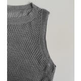 メッシュサマーニットワンピース スリット | Miniministore | 詳細画像15 