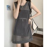 メッシュサマーニットワンピース スリット | Miniministore | 詳細画像7 