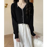 ニットトップス レディース Vネック長袖 | Miniministore | 詳細画像4