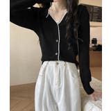 ニットトップス レディース Vネック長袖 | Miniministore | 詳細画像5
