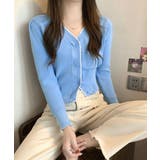 ニットトップス レディース Vネック長袖 | Miniministore | 詳細画像9