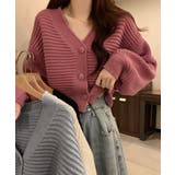 ニットカーディガン ショート丈 韓国風 | Miniministore | 詳細画像3 