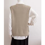 ニットベスト レディース vネック 秋冬 | Miniministore | 詳細画像13 