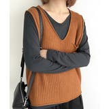 ニットベスト レディース vネック 秋冬 | Miniministore | 詳細画像8 