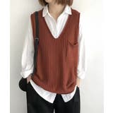 ニットベスト レディース vネック 秋冬 | Miniministore | 詳細画像9 