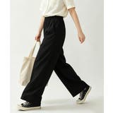 綿麻風ワイドパンツ レディース きれいめ | Miniministore | 詳細画像3