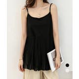 プリーツ切り替えキャミソール 韓国風夏服 | Miniministore | 詳細画像1
