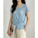 フレンチスリーブサマーニットトップス夏服 | Miniministore | 詳細画像8 