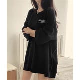 ブラック | ビッグシルエットロゴtシャツ レディース | Miniministore