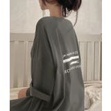 ダークグレー | ビッグシルエットロゴtシャツ レディース | Miniministore