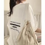 ホワイト | ビッグシルエットロゴtシャツ レディース | Miniministore