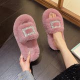 くすみピンク | ファーサンダル レディースファースリッパ | Miniministore
