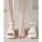 オフホワイト | チャンキーヒールサンダル 厚底サンダル夏 | SUNSHINE CLOSET