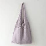 ラベンダー | トートバッグ ニット編み バッグ鞄かばん | Miniministore