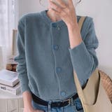 ブルー | ニットカーディガン レディース ニットトップス | Miniministore