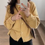イエロー | ニットカーディガン レディース ニットトップス | Miniministore