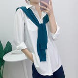 オーシャンブルー | 肩掛け風ニットショール ニットマフラー | Miniministore