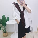ブラウン | 肩掛け風ニットショール ニットマフラー | Miniministore