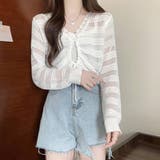ホワイト | フロントドロストニットトップスレディース | Miniministore