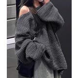 ダークグレー | ローケージ ニットセーター プルオーバー | Miniministore