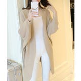 ベージュ | ドルマンニットカーディガン 秋冬アウター | ANGELCLOSET