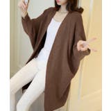 ブラウン | ドルマンニットカーディガン 秋冬アウター | ANGELCLOSET