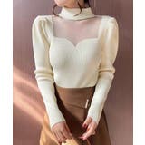 アイボリー | ニットトップス プチハイネックレディース | Miniministore