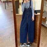 インディゴ | デニム サロペット オーバーオール 韓国 | SUNSHINE CLOSET