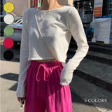 ホワイト | サマーニット トップス 長袖 | Miniministore