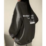 ダークグレー | 裏起毛スウェット 暖かいビッグトレーナー | Miniministore