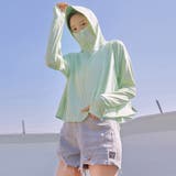 ミントグリーン | 日焼け止めパーカー 薄手 ラッシュガード | Miniministore