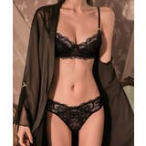 ブラック | 花柄レースブラ&ショーツセット セクシー | Miniministore