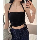 ブラック | カップ付きキャミソール ホルターネック | SUNSHINE CLOSET