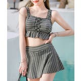 ブラック | 盛れる水着レディースビスチェビキニセット | SUNSHINE CLOSET
