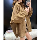 キャメル | コーデュロイシャツ レディース長袖シャツ | SUNSHINE CLOSET