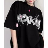 ブラック | ロングtシャツ ビッグシルエットTシャツ | ANGELCLOSET