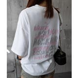 ホワイト | ロングtシャツ ビッグシルエットTシャツ | ANGELCLOSET