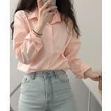 ピンク | 薄手シャツブラウス長袖レディース襟シャツ | Miniministore
